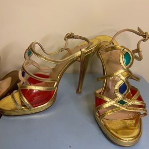 christian louboutin heel sandal